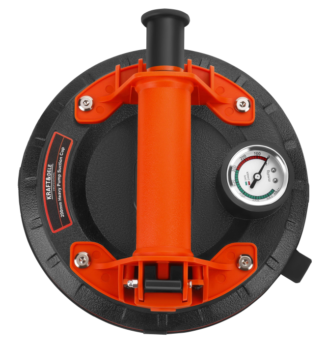 Ventuza cu vid 200mm, capacitate 200kg, cu manometru (KD3662) [14]