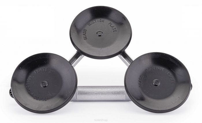 Ventuza tripla aluminiu montat placi sticla parbrize 120mm 150kg (PM-ASDS-150T) [4]