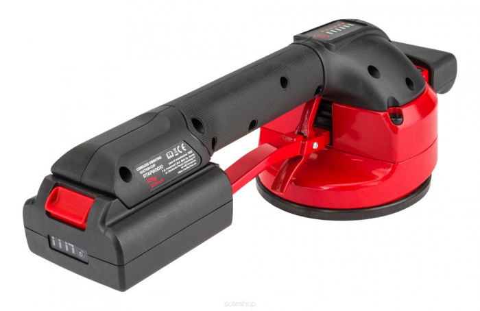 Ventuza vibranta electrica 120mm pe baterie 2x18V 2ah vibrator aliliere nivelare placi ceramice (RTAPW0010) [4]