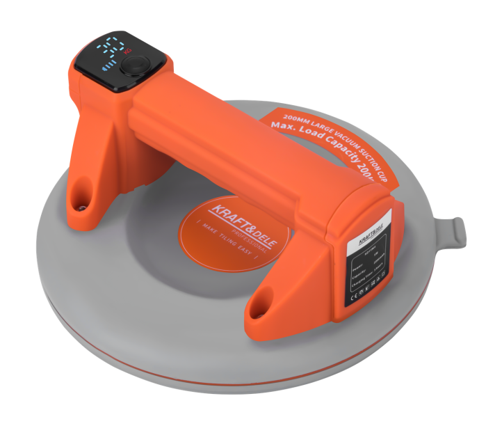 Ventuza vibranta electrica pe baterie 7.4V 2Ah 200Kg 200mm vibrator aliliere nivelare placi (KD11964) [8]