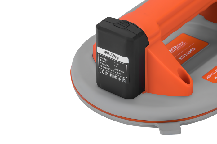 Ventuza vibranta electrica pe baterie 7.4V 3Ah 300Kg 240mm vibrator aliliere nivelare placi (KD11965) [12]