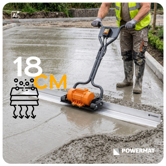 Vibrator pentru beton cu rigla vibranta din aluminiu 1,5 m 200W 2950 rpm PM1505 (PM-ELW-200T) [15]