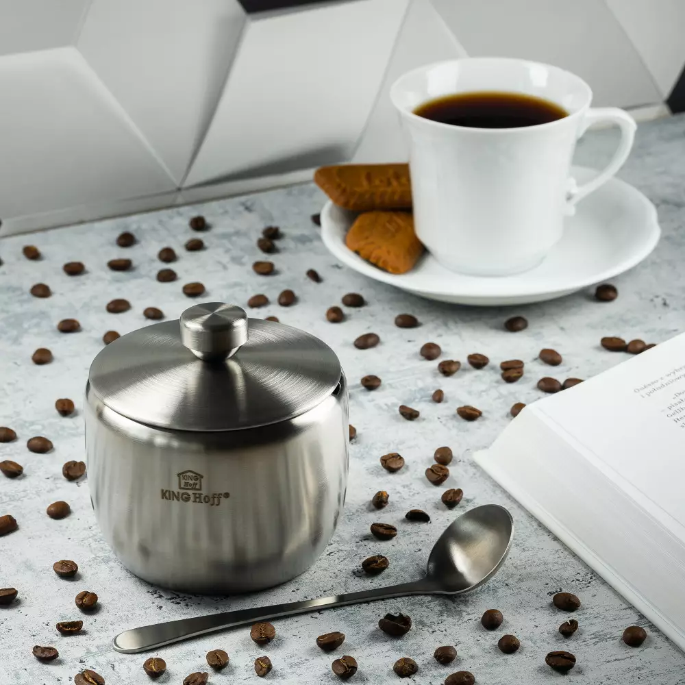 Zaharnita cu lingura otel 560ml (KH-3723) [4]