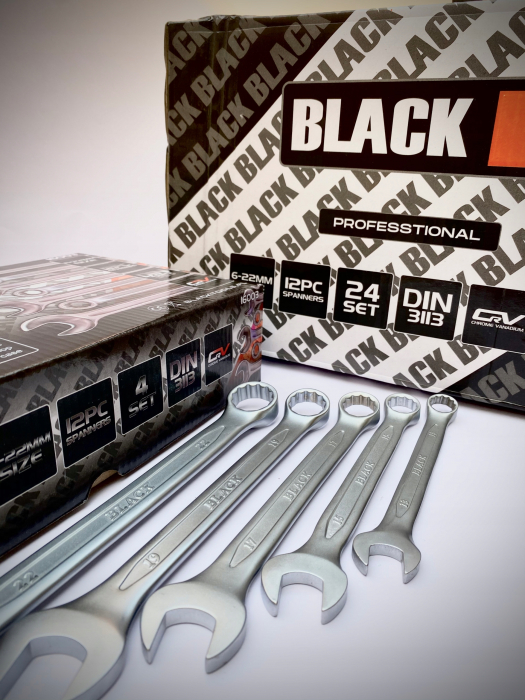 Set 12 chei fixe combinate 6-22mm 12bucati piese Chrome-Vanadium Cr-V (16003) [4]