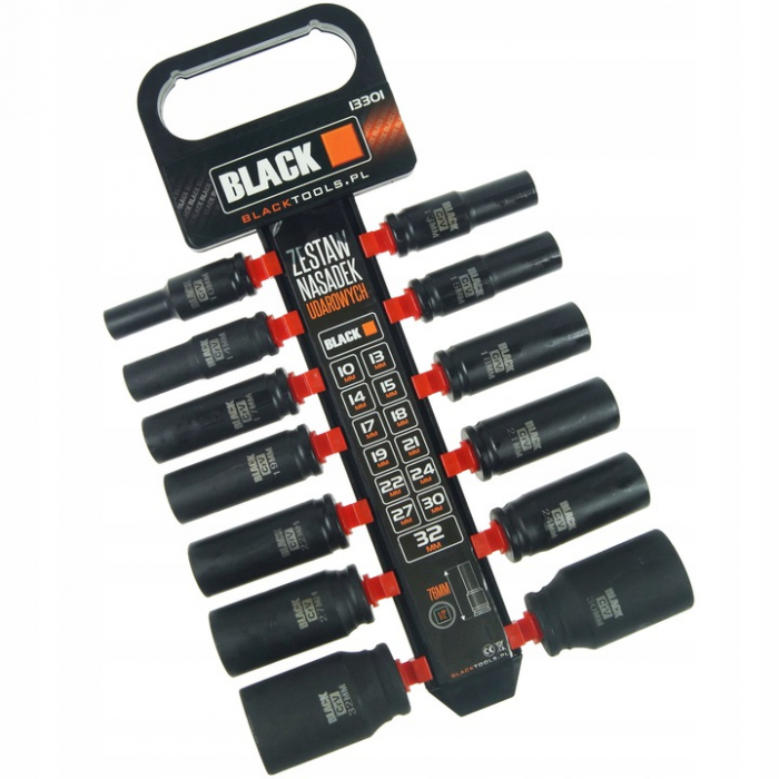 Set trusa chei tubulare impact lungi 1/2 13 piese 10-32mm intarite, pistol impact (13301) [4]