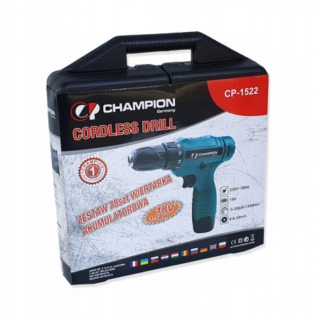 Set Masina, Aparat de gaurit, insurubat, Bormasina, Autofiletanta 18V 2 baterii + 78 accesorii (CP-1522) [6]