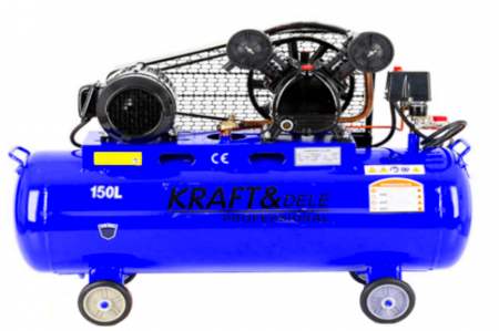 Compresoare - Compresor aer comprimat 150L trifazic trifazat 380V 400V 3.8kw 660Lmin 8 bar 2 pistoane (KD4060)