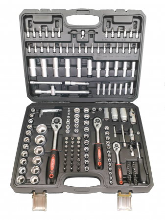 Trusa chei scule tubulare hex spline E torx capete surubelnita clichet 172 piese (BX-011) [0]