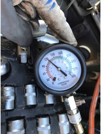 Tester compresie motor benzina cu manometru, pentru diagnostic cilindri auto (V86253) [7]