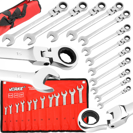 Altele - Set chei fixe 8-19 mm, 12 piese, chei deschise duble pentru mecanica si service (V35402)