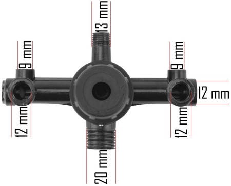 Banda reductie presiune pentru compresor 1/2" 1/4" 1/8", pentru 24L-300L, 133x78 mm (PM-KO-100T-150T-200T-230/400V-LI) [1]