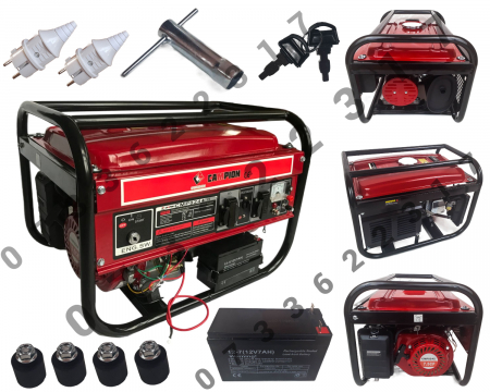 Generator curent 3.8kW pornire la CHEIE motor benzina 7.5CP (CMP0244) [0]