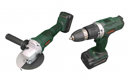 Masina aparat gaurit, insurubat, autofiletanta + flex  polizor unghiular polidisc acumulator 24.4V cu 2 baterii 5ah (SR-036) [1]