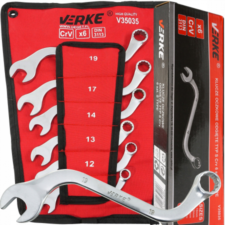 Set 6 chei combinate tip S 10-19mm 6bucati piese Chrome-Vanadium Cr-V (V35035) [1]