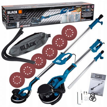 Masina, aparat slefuit pereti 2000W 225mm cu aspirare extensibil girafa cu lumina LED (42602) [1]