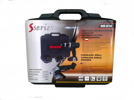 Masina aparat gaurit, insurubat, autofiletanta + flex  polizor unghiular polidisc acumulator 20.4V cu 2 baterii 3ah (SR-016) [2]