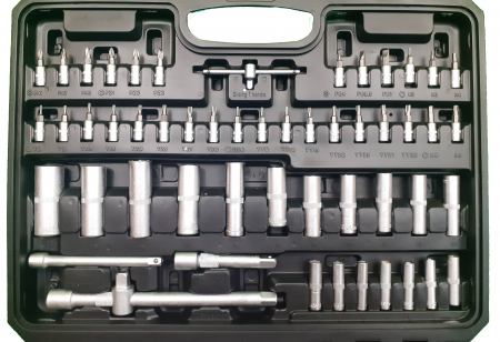 Trusa chei scule tubulare hex spline E torx capete surubelnita clichet 172 piese (BX-011) [3]