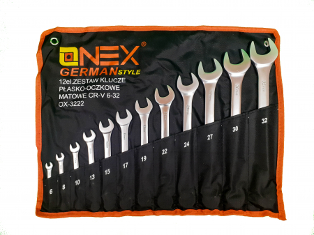 Set 12 chei fixe combinate 6-32mm 12bucati piese Chrome-Vanadium Cr-V (OX-3222) [2]