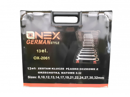 Trusa set chei combinate cu clichet 8-32mm (OX-2061) [1]