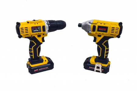 Masina, Aparat de gaurit, insurubat, Bormasina, Autofiletanta + bormasina biti impact 24V 2 baterii 3ah (SR-042) [5]