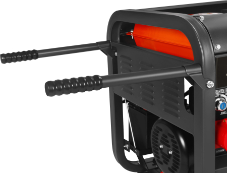 Generator diesel trifazat 8kW, 230V/400V, pornire electrica, cadru metalic cu roti (KD3245) [18]