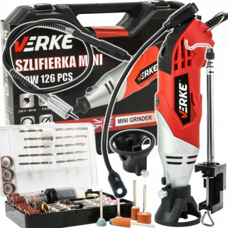 Polizoare - Set polizor freza mini 170W biax + accesorii 126piese (V08000)