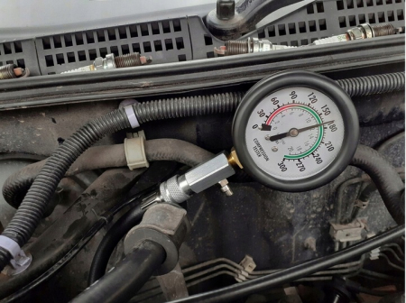 Tester compresie motor benzina cu manometru, pentru diagnostic cilindri auto (V86253) [9]