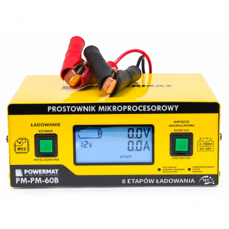 Redresoare/robot pornire - Redresor, incarcator baterie cu microprocesor 6V 24V 10A 3-150Ah (PM0714)