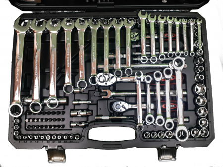 Trusa chei scule tubulare fixe combinate E torx capete surubelnita clichet ciocan hexagon 142 piese (BX-010S) [2]