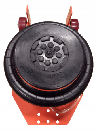 Cric pneumatic tip perna aer 3.5T, 140–400mm, 6–12 bar, cu cupla rapida si suport cauciuc (S12070G) [2]