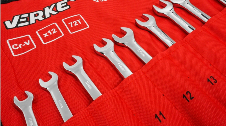 Set chei fixe 8-19 mm, 12 piese, chei deschise duble pentru mecanica si service (V35402) [11]