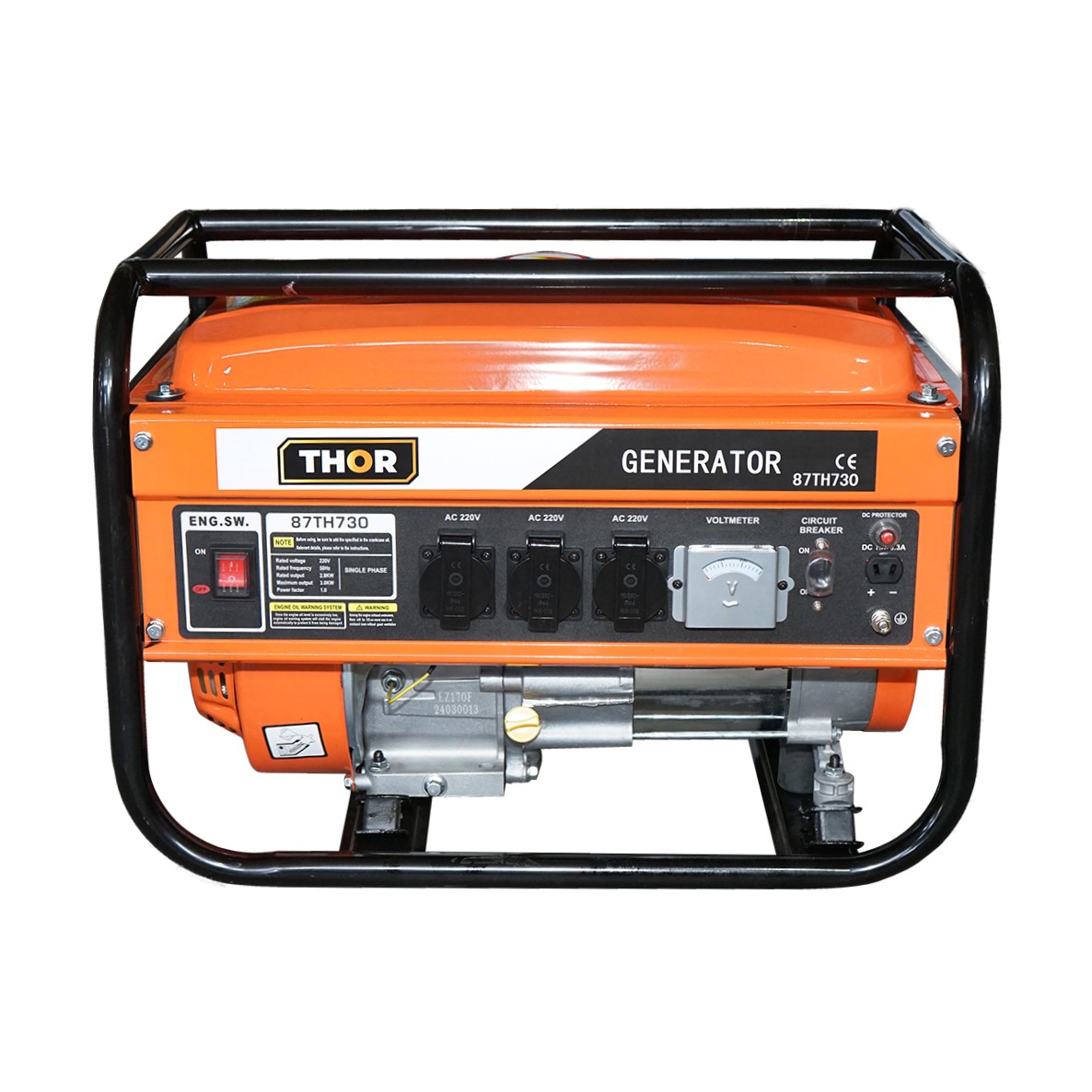 Generatoare si motoare - Generator curent 3kW 3000W 220V 12V motor benzina 7.5CP DISDK45 (87TH730)