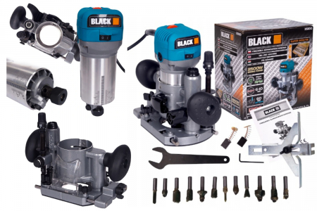 Masina frezat multifunctionala 2500W + 12 freze aparat freza electrica unimanual (35100) [0]