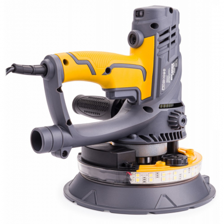 Masina aparat de slefuit orbital pereti tavan rigips glet 1500W 180mm cu aspirare slefuitor aspirant furtun sac LED (PM0801) [4]