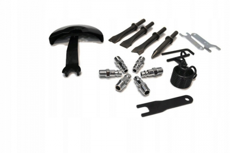 Trusa set scule pneumatice 24 piese aer comprimat, pistol clichet impact polizor drept unghiular ciocan burghiu (12202) [3]