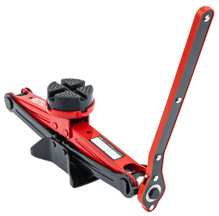 Cric mecanic tip foarfeca 2.5T, 115-420mm, cu cheie si capete 21/23mm, pentru autoturisme (RTPTR0151) [11]