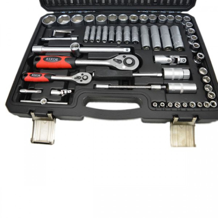 Trusa chei scule tubulare fixe combinate E torx capete surubelnita clichet 110 piese (BX-012S) [2]