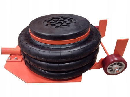 Cric pneumatic tip perna aer 3.5T, 140–400mm, 6–12 bar, cu cupla rapida si suport cauciuc (S12070G) [4]