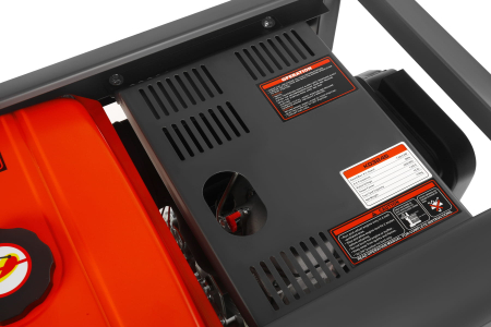 Generator diesel trifazat 8kW, 230V/400V, pornire electrica, cadru metalic cu roti (KD3245) [16]