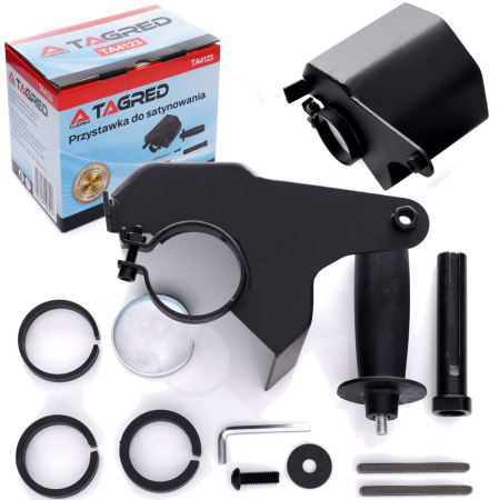 Altele - Accesoriu slefuire si satinare M14 cu adaptor si flanse pentru polizor unghiular (TA4123)