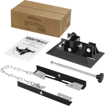 Altele - Adaptor cric cutie viteze 600 kg, placa reglabila 330x200 mm, lant siguranta 630 mm (KD12544)