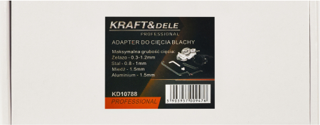 Adaptor taiere tabla pentru bormasina taiere precisa otel aluminiu cupru si carton (KD10788) [15]