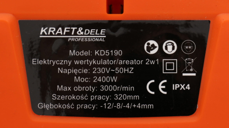Aerator si scarificator electric 2400W 32cm (KD5190) [14]