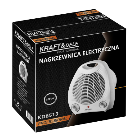 Aeroterma electrica 2000W cu termostat reglabil si functie aer rece (KD6513) [13]