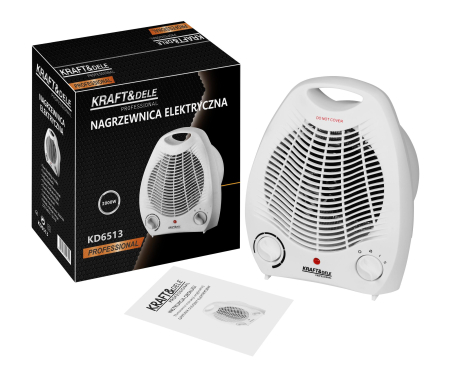 Aeroterma electrica 2000W cu termostat reglabil si functie aer rece (KD6513) [0]