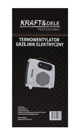 Aeroterma electrica 2000W cu ventilator si telecomanda  (KD6519) [12]
