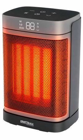 Altele - Aeroterma electrica ceramica PTC 1500W cu termostat digital si telecomanda (KD6520)