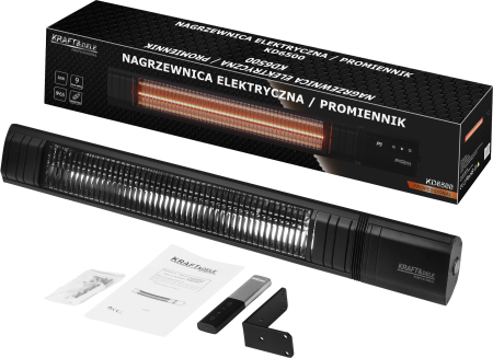 Aeroterma electrica de perete 3000W cu telecomanda si temporizator 24 h (KD6500) [8]