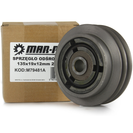 Altele - Ambreiaj centrifug 135mm x 19mm cu 2 canale pentru curele (M79481A)