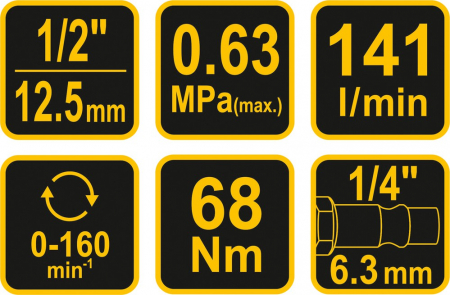 Antrenor cheie clichet pneumatic 68Nm ½ (81118) [3]